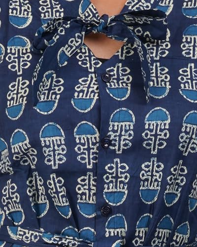 Image of MENMAII Women's [L-4XL] Full Open /Front Buttoned [a Kind of Adaptive Clothing] Multipurpose Nighty for Maternity /Pregnancy /Elderly /Patient /Feeding /Hospital Purpose Nighty Calf Length