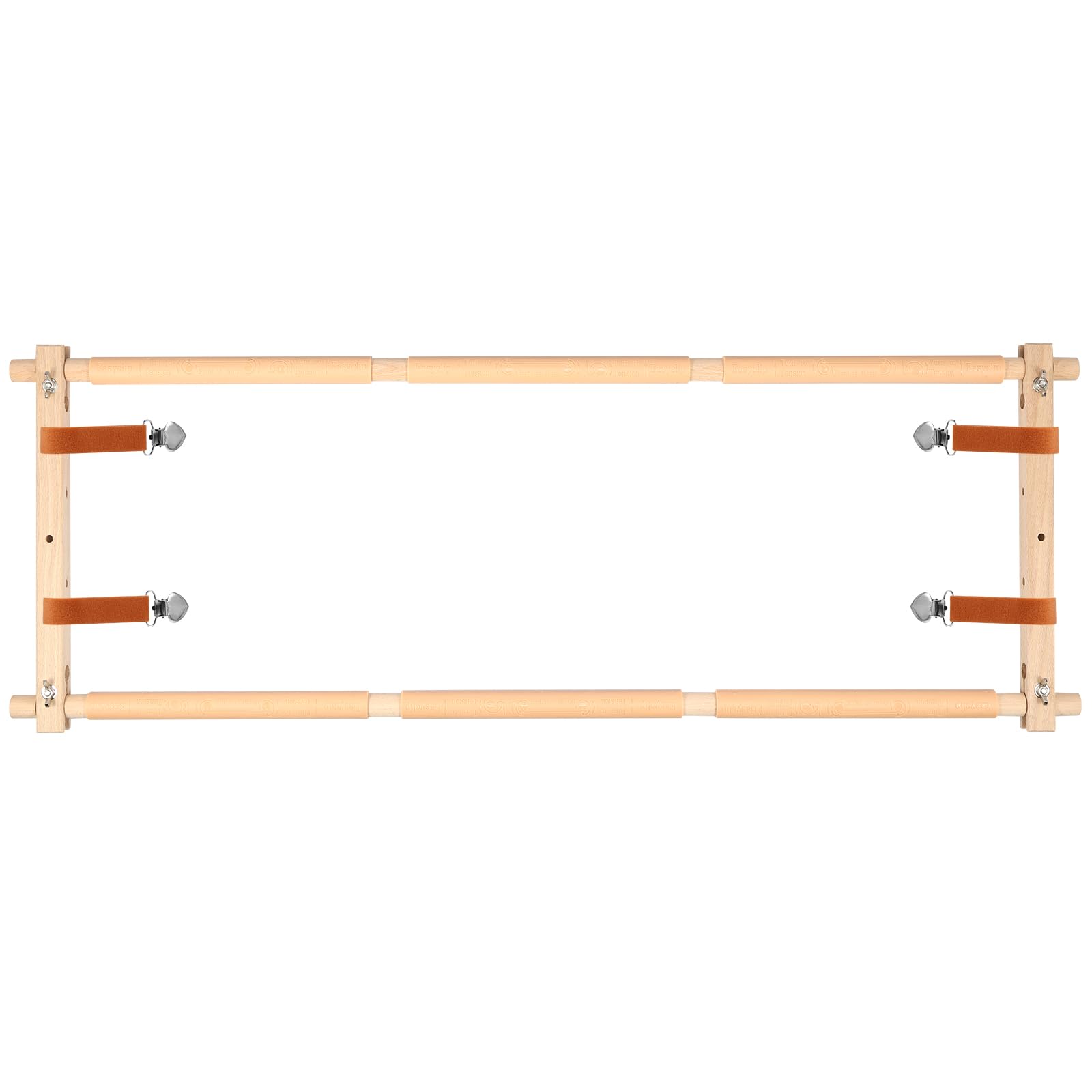 Scroll Embroidery Frame, Cross Stitch Scroll Frame Rotated Needlepoint Embroidery Tapestry Scroll Frame Adjustable Needlepoint Stretcher Frame for Embroidery (84.5cm)