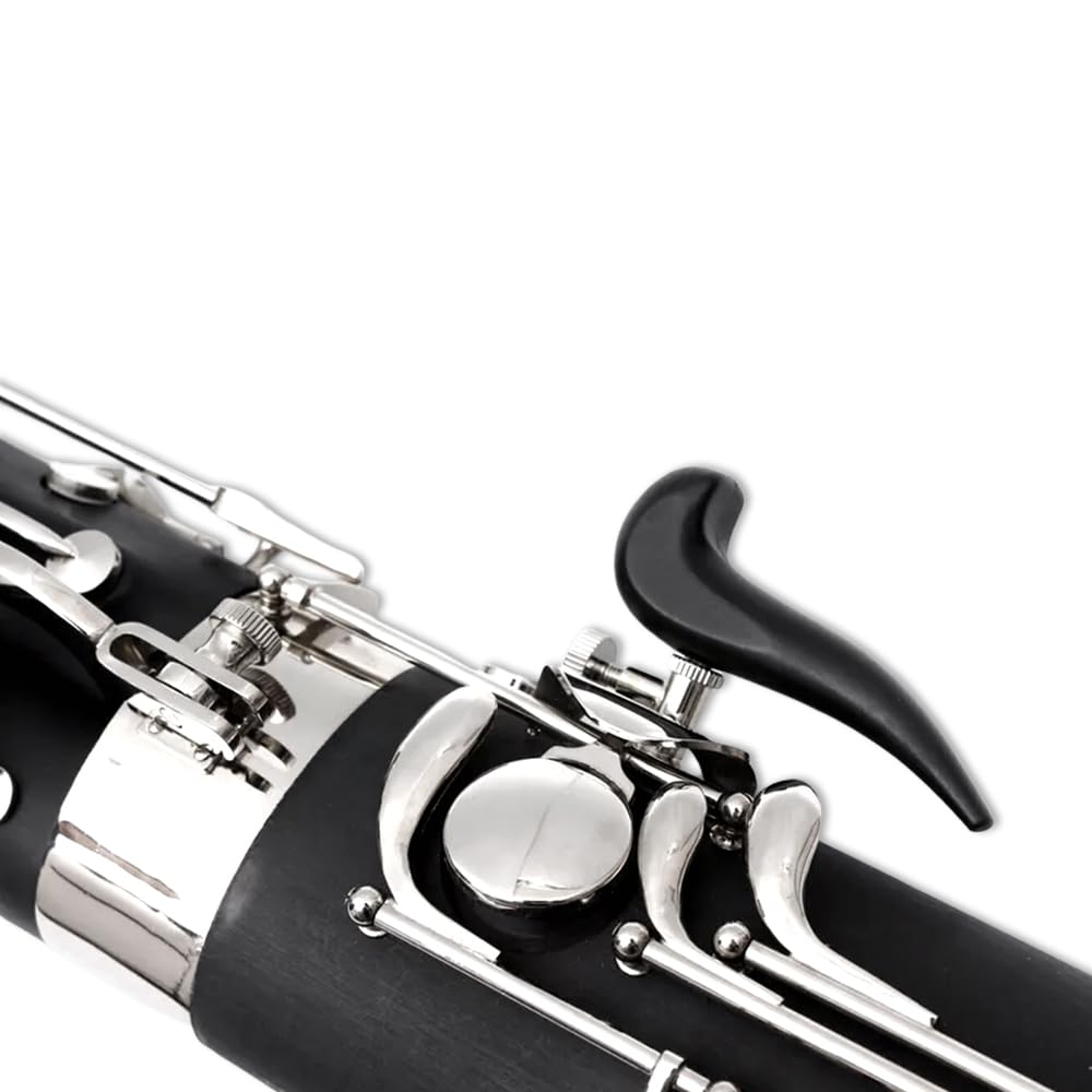 Fagott C-Schlüssel 26 Tasten, versilbertes Ahornholz/synthetisches Holz, Blasinstrument mit Etui, Zubehör-Set für Studenten, Anfänger, Fortgeschrittene (synthetisches Holz)