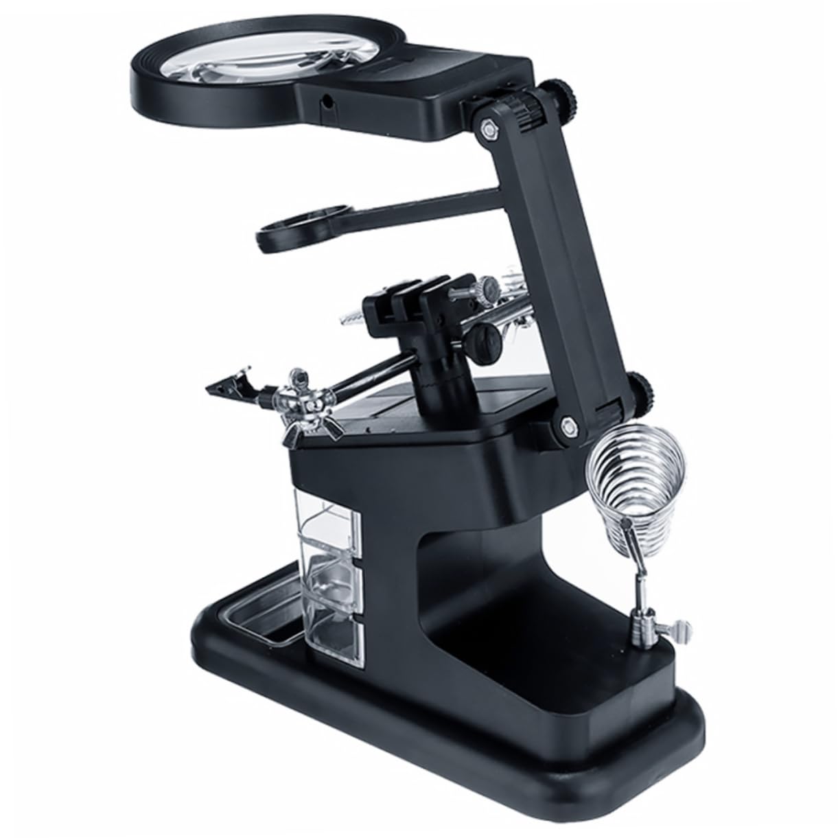BESPORTBLE Stable Magnifying Glass Soldering Station 360° Rotation for Easy Adjustment for Electronics