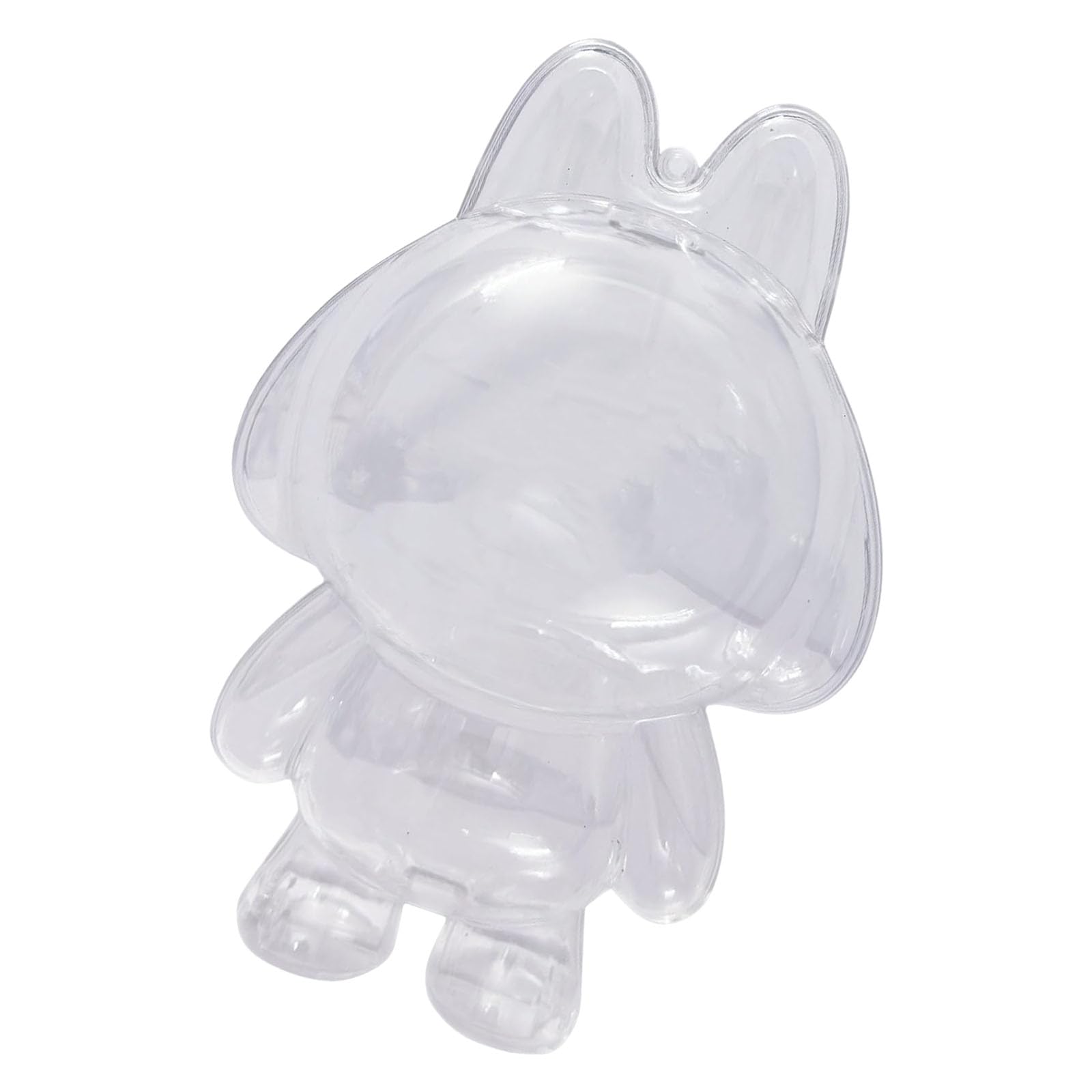 OSNIYAW Clear Figure Display Case with Chain Doll Protective Covers for Plush Toy Figures Dustproof Clear Figure Display Plush Doll Protective