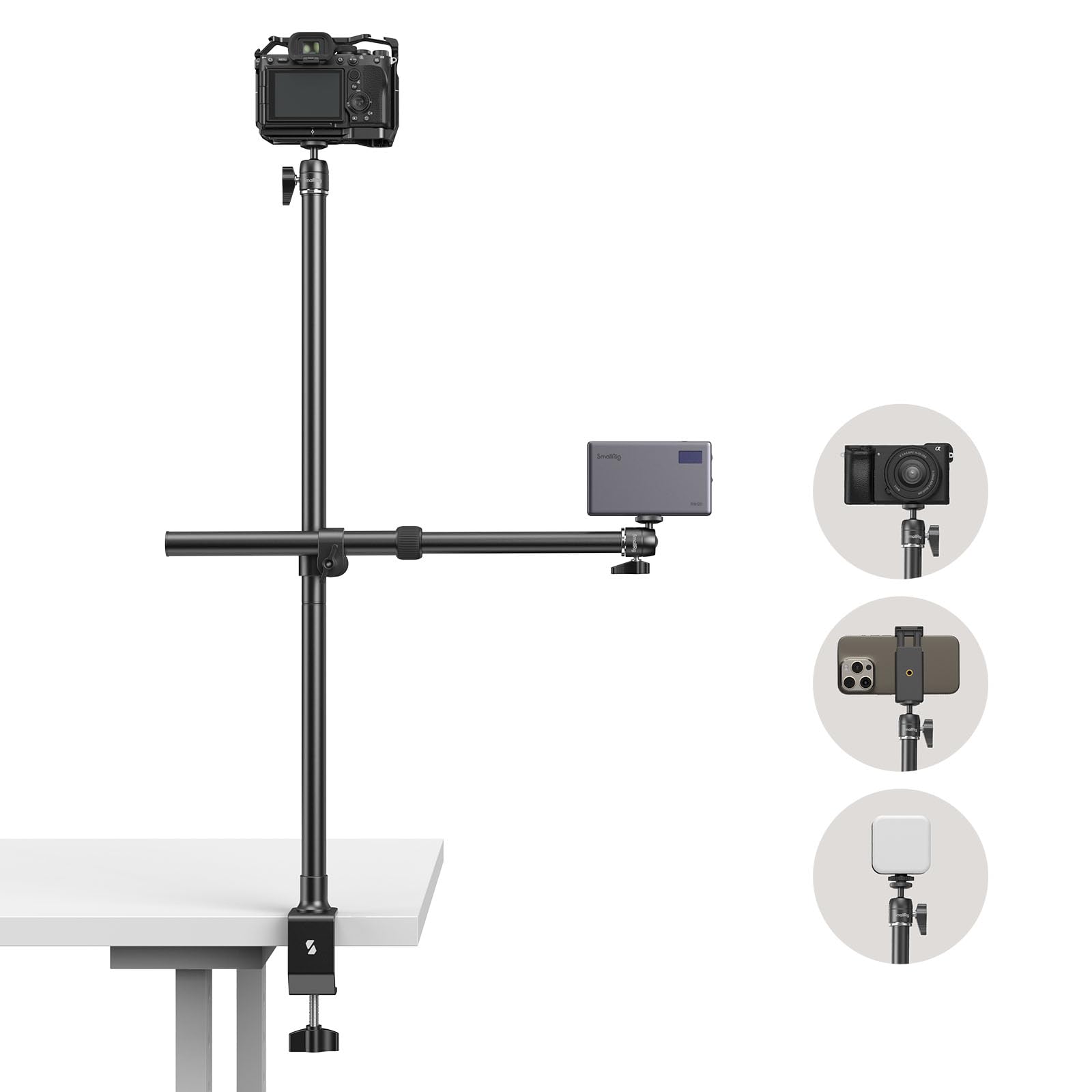 Amazon | SmallRig デスクトップサポートキット アームデスクマウント