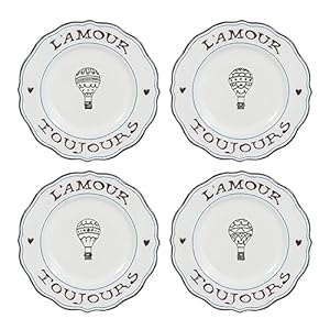 Juliska L’Amour Toujours Dessert/Salad Plate Set of 4