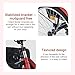 EVGTTI 26-Inch Adult Trike, 7-Speed 3-Wheel Bike, Upgraded Wider Seat with Backrest, Removable Front Basket and Rear Frame with Wheel Tie Downs, Cruising Bike for Seniors, Women, Men(Black) (Red)