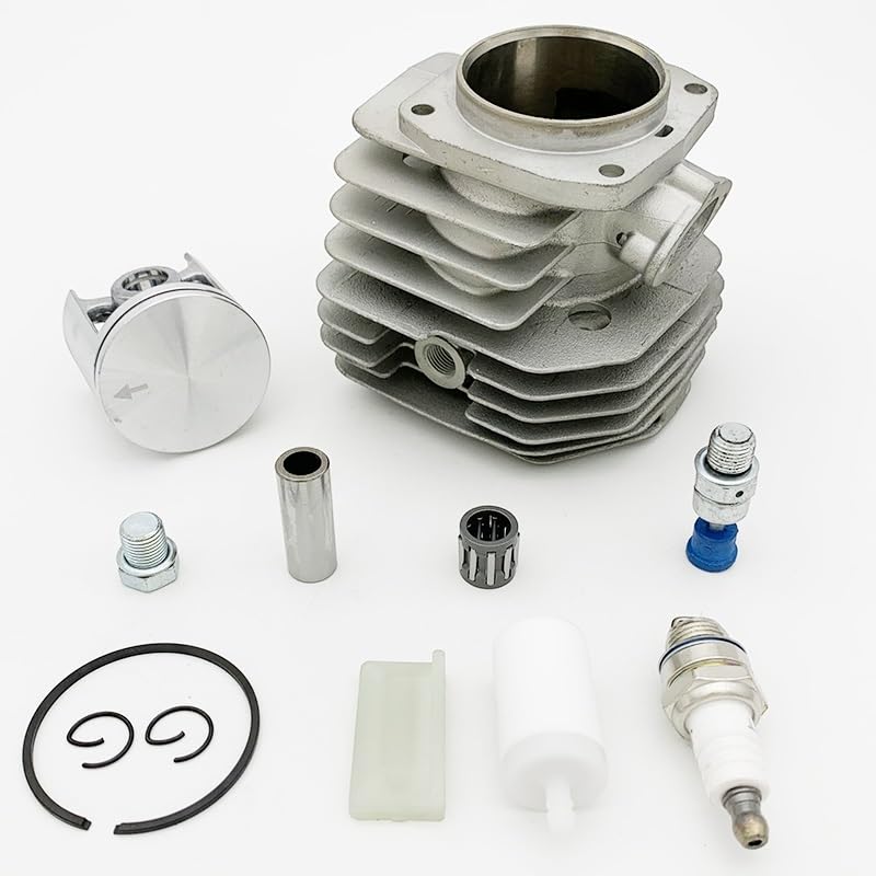 Części ogrodowe HUNDURE 45mm zestaw tłoka cylindra do Husqvarna 154 154XP 254 254XP wymiana części zamiennych do piły łańcuchowej 503503903 503503901 Części ogrodowe