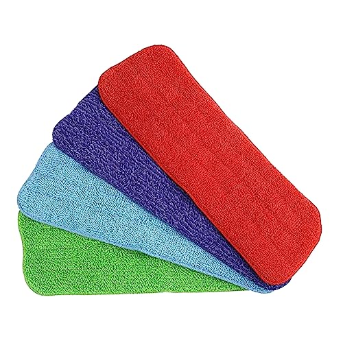 IWOWHERO Mop Replacement Kit 4Pcs Mop Covers Easy to Use for Home Commercial Cleaning