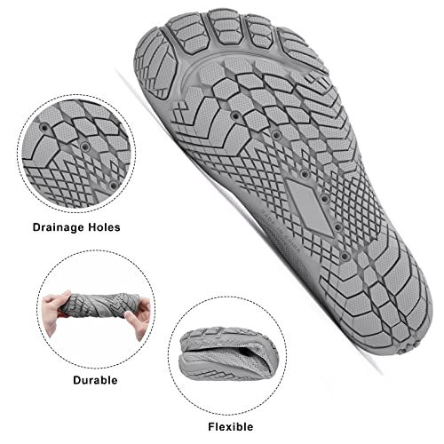 Image of hiitave Womens Water Shoes Quick Dry Barefoot for Swim Diving Surf Aqua Sports Pool Beach Walking Yoga