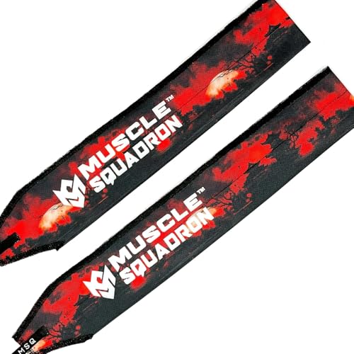 Image of Wrist Wraps for Calisthenics & Weightlifting - Heavy Duty Wrist Support & Stability (Crimson Wave)