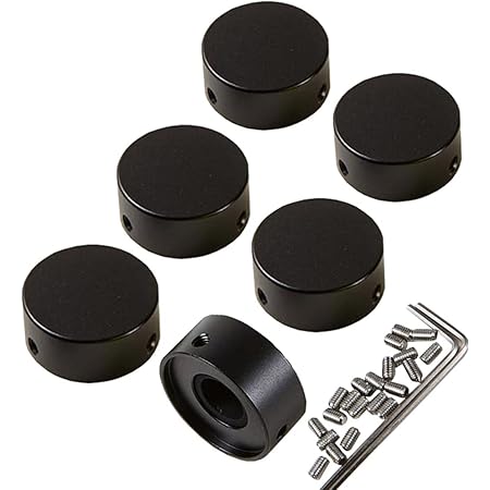 QUARKZMAN 6 Pcs Footswitch Toppers Guitar Pedal Button Cover