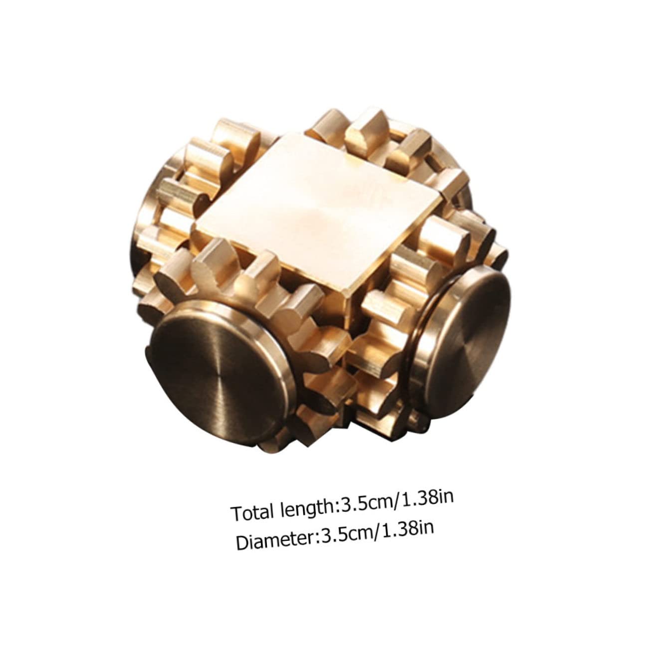 VICASKY Mini Cube à Mécanismes en Laiton pour Décompression et Exercice Cognitif, Jouet Gyroscopique Créatif pour Garçon et Filles et Adultes, Présent
