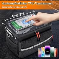 QCHMM Lenkertasche Fahrrad, Isolierte Fahrradtasche Lenker 5L – Ansicht 4
