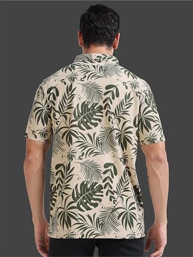 Image of STELLERS Men's Printed Polo T-Shirt | Regular Fit| Feather Touch Feel | Odour Resistant | Wrinkle Free | Stretchable | Anti-Static