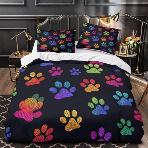 Housse de couette animaux 3D lit single drap microfibre 135x200 cm - 2