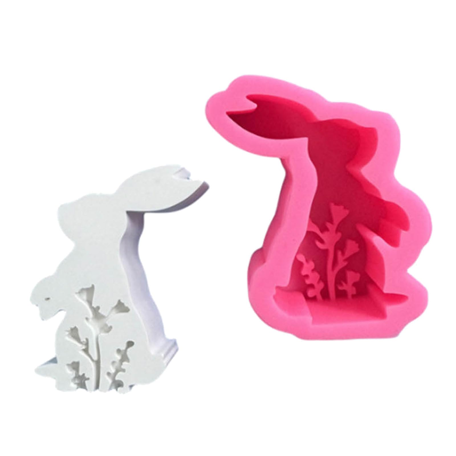 NEWFT Molds, Resin Molds for Soap Gypsum Ornaments Cake Fondant Easter Decorations Festival