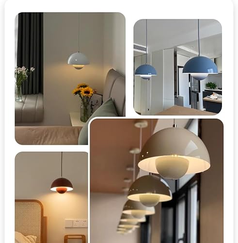 Miniatura 6 de Lámpara colgante de maceta retro nórdica, 78.7 pulgadas, cable ajustable, lámpara colgante de metal para cocina, comedor, sala de estar de 9.1