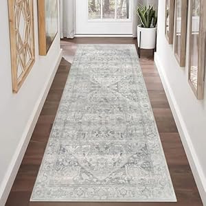 Homcomodar Vintage Flur Teppich Läufer 65x180cm