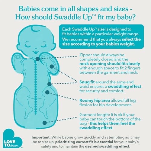 love to dream swaddle up baby sleep sack self-soothing swaddles for newborns get longer sleep snug fit helps calm startle reflex lite 02 tog 13-19 lbs olive