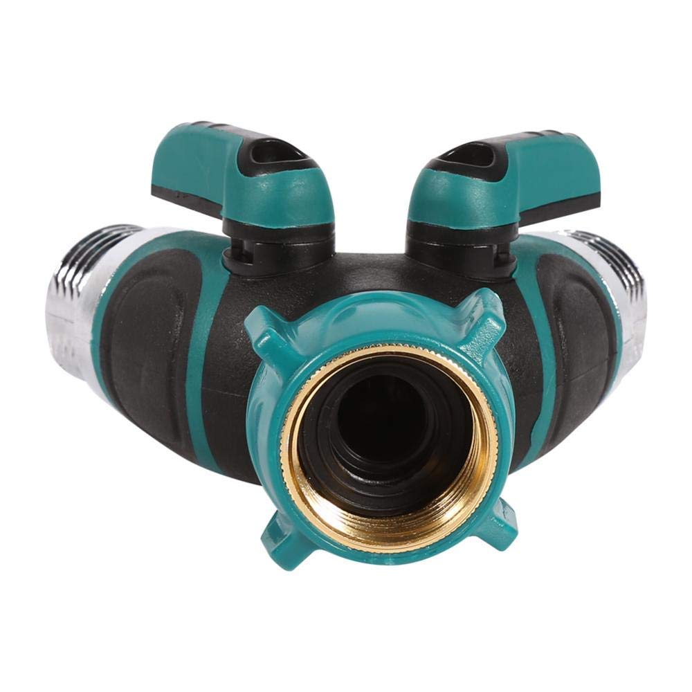 Diviseur de tuyau d'arrosage NPT3/4" Estink en zinc robuste à 2 voies en Y