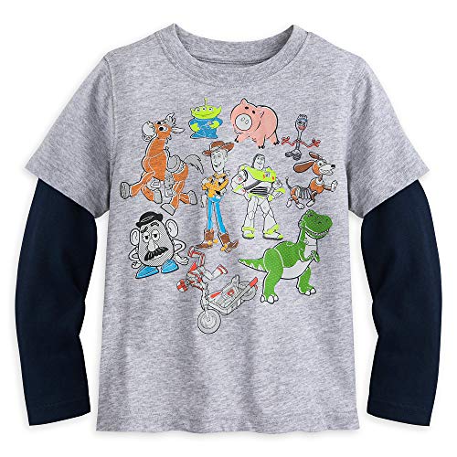 T-shirt Toy Story Disney Pixar pour enfants | Haut multicolore 4 couches