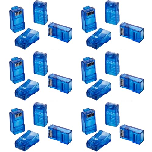 Conectores RJ-45 Cat6 UTP Pass-Through 50 unidades miniatura 1