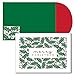 JAM Paper Christmas Cards & Matching Envelopes Set - Holly Laser Cut - 16/Pack