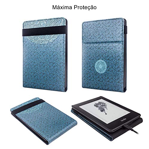 Capa Novo Kindle 10A. Geração Wb Premium Freedom - Mandala Azul