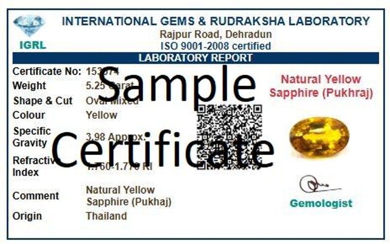 Ramneek Jewels Divya Shakti 4.25-4.50 Carat Yellow Sapphire Ring Pukhraj Gemstone Energized Panchadhatu Ring 100% Original AAA Quality product thumbnail 3