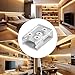 BE-TOOL 15 Pcs Transparent Tape Light Connectors, Solderless LED T Shaped L Shaped Corner Connector for COB/SMD Single Color LED Strip Lights, 14AWG-20AWG (I.D. 8mm/0.31in)