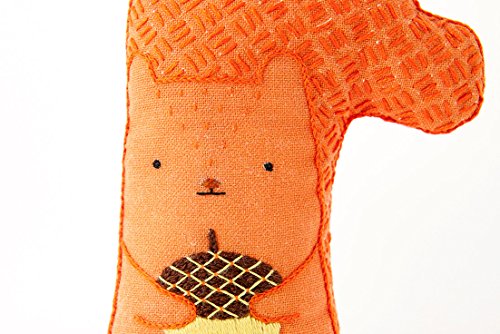 Image of DIY Embroidery Doll Kit by Kiriki Press | 3 Skill Levels - Beginner to Advanced (Squirrel - Level 2)