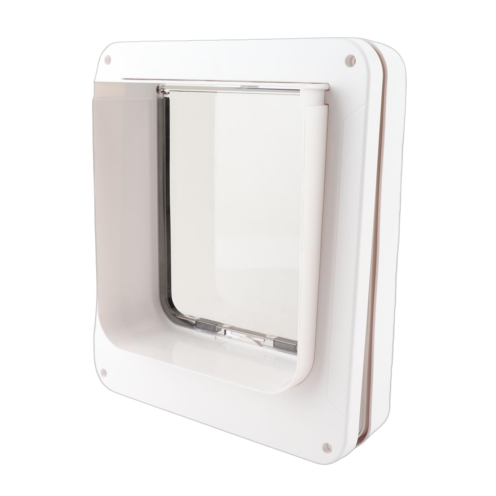 Chrees Collar de reconocimiento automático para puerta de gato, 2 vías, fácil de usar, puerta para mascotas para el hogar, plástico, 26 x 29 cm