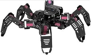 RWRAPS Raspberry Pi 4B/4G six-legged spider bionic robot programmable (Color : Deluxe Edition)