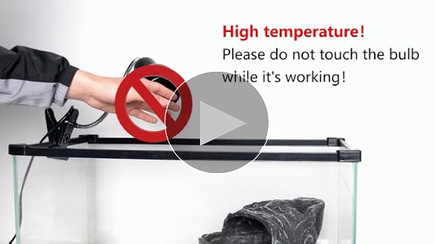 Bonlux 100W Reptile Heat Lamp, Ceramic Emitter, No Light