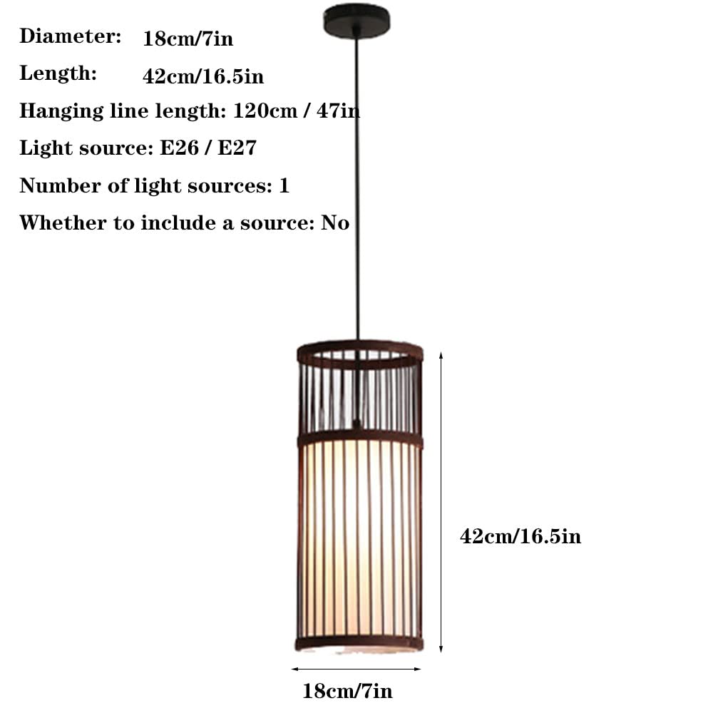 Lámparas De Araña Retro Pantalla De Luz De Techo Colgante Tejida A Mano Lámpara Colgante De Techo De Madera Natural Lámpara Colgante De Bambú Tejido para Cocina Sala Comedor