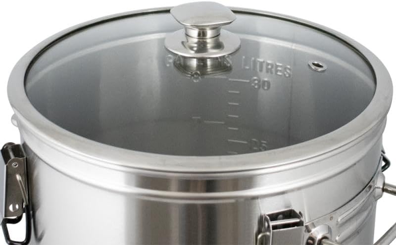 Kegland DigiBoil Electric Kettle - 35 Liters / 9.25 Gallons (110V) | 1500W Power | Digital Temperature Control | Stainless Steel | Beer Brewing Machine