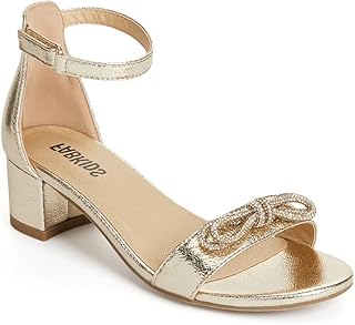 Girls Braided Open Toe Ankle Strap Flat Lightly Padded Sandals Summer Holiday Party Dress Shoes for Toddler Little Kid Big Kid - Buy now