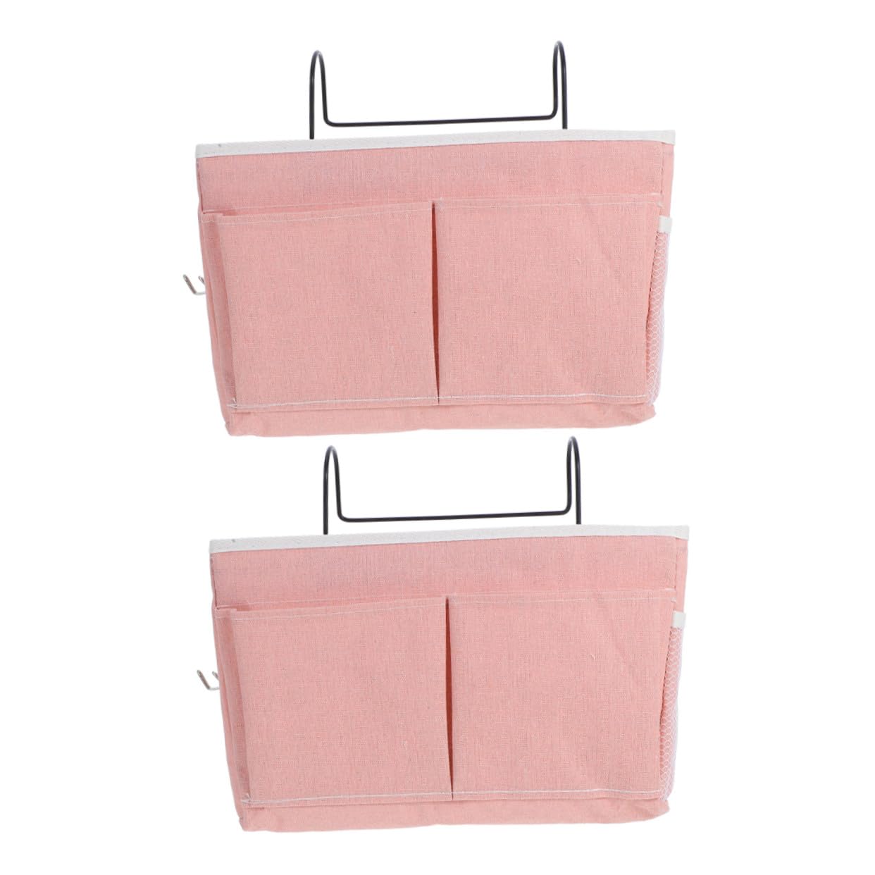 Levemolo 2 Stück Betttasche aus Hochwertigem Stoff Multifunktionaler Hänge Organizer mit Fächern für Bücher Magazine und Kleinigkeiten Platzsparend für Studentenwohnheim Hochbett und