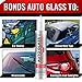 Polyurethane Windshield Adhesive with Fast Curing Formula - High Bond Strength Window Sealant Compound - Easy to Apply Automotive Glass Glue - Windshield Sealant Black - Vehicle & RV Polyurethane Glue