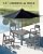 SERWALL HDPE Outdoor Dining Set, Patio Table and Chairs Set All Weather Patio Dining Set for 4, 5-Piece Patio Dining Furniture for Deck, Garden, Backyard, Gray