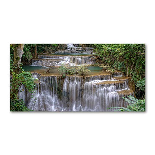 Crédence de cuisine en verre trempé 120x60 fond de hotte splashback imprimé vert