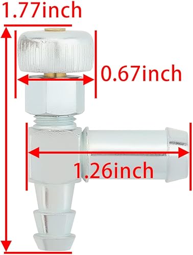 Miniatura 2 de Allong Filtro de manguera de combustible para tanque, válvula de cierre de gas, buje de ojal, se adapta a 3000 5000 6250 vatios Craftsman Coleman