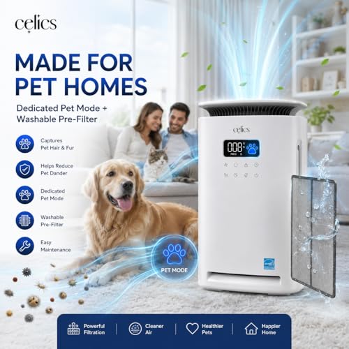 Image of Aura Smart Air Purifier for Home & Office Up to 1650 Sq Ft | Goolgle & Alexa | 5-Stage True HEPA H13 Filtration | Real Time AQI | SmartLife App Wifi | Pet Mode | Aromatherapy | Powerful Mode
