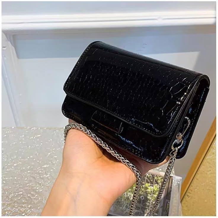 NXITK Women's Mini Belt Bag, Black, 5.11"x2.75"x3.93" inches, Crossbody, Adjustable, Buckle Closure, Oval Shape, Polyurethane Material, 0.06L Capacity - Image 6