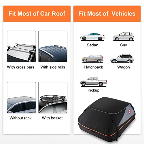 Coffre de Toit Sailnovo 425 litres - Résistant, Pliable et Imperméable pour Tous Véhicules – Image 7