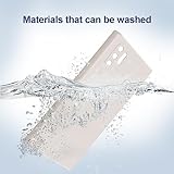 GiiYoon Case Compatible with Samsung Galaxy Note 10 Plus, Silky-Soft Touch Full-Body Protective Phone Silicone Case, Shockproof Cover with Microfiber Lining, off white - Image 5