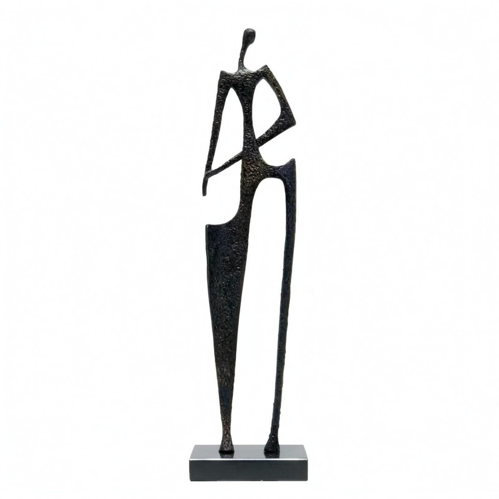Figura Metal Elegante Escultura Metal Creativo Estatua corativa para Coleccionistas, Recibidor