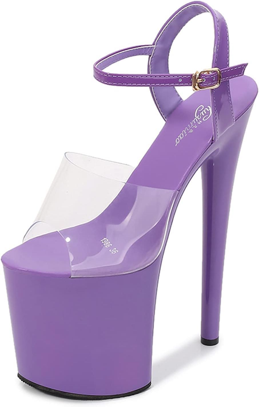 Talons strip-teaseuse 20 cm violet pole dance boîte de nuit 34