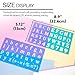BAZIC 20 mm Transparent Lettering Stencil Ruler Sets, 2 Per Pack (305-24P)