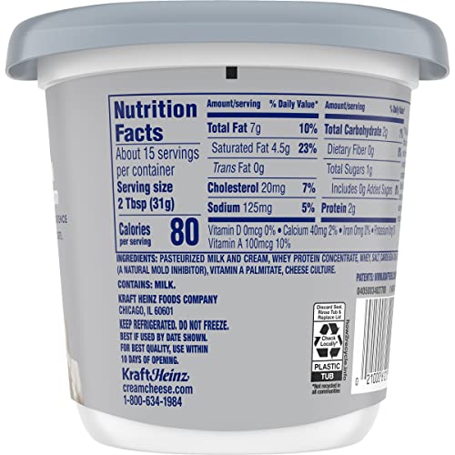 Philadelphia Original Cream Cheese Spread, 16 Oz Tub #TOP7