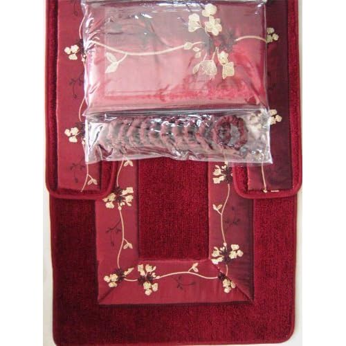 Fabric Shower Curtain With Matching Bath Rug Amazon Com