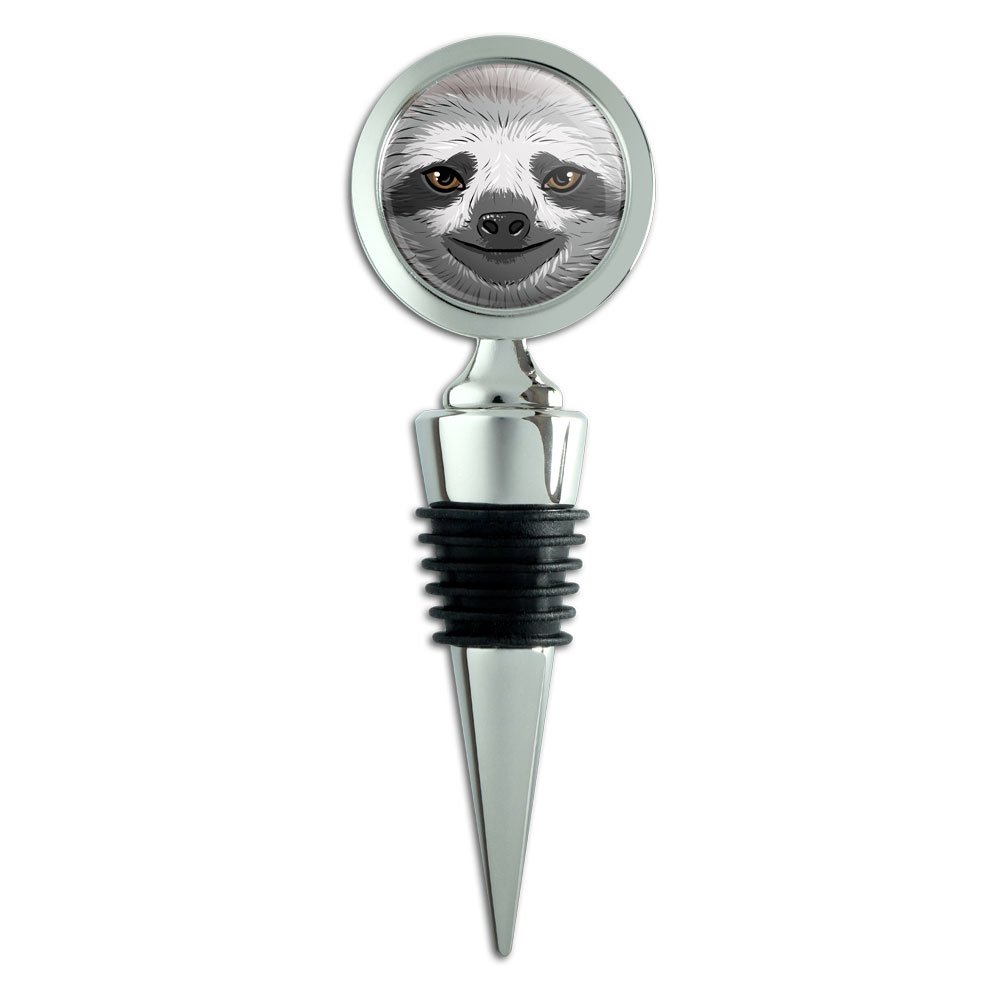 Sloth Face Wine Bottle Stopper